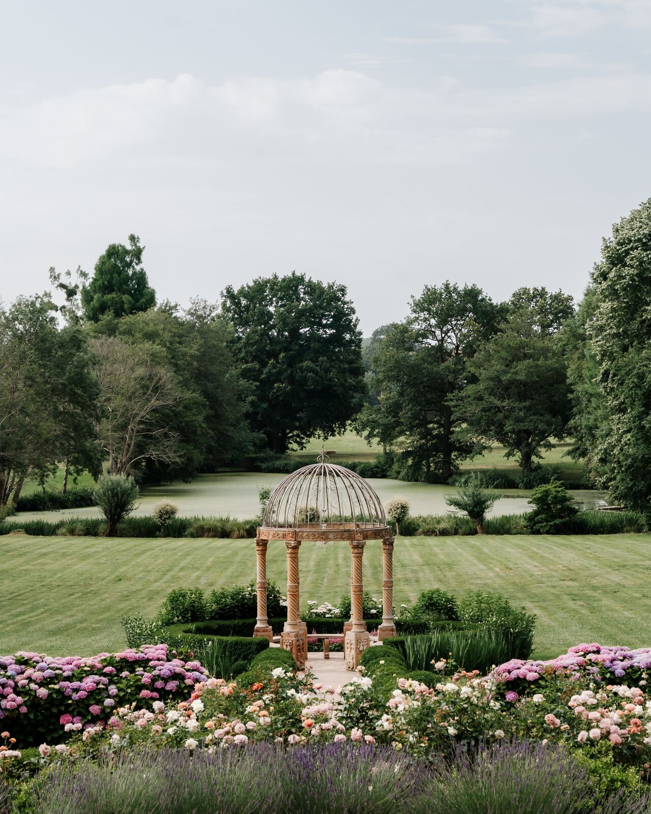 Garden pavilion in the grounds of Château Challain
