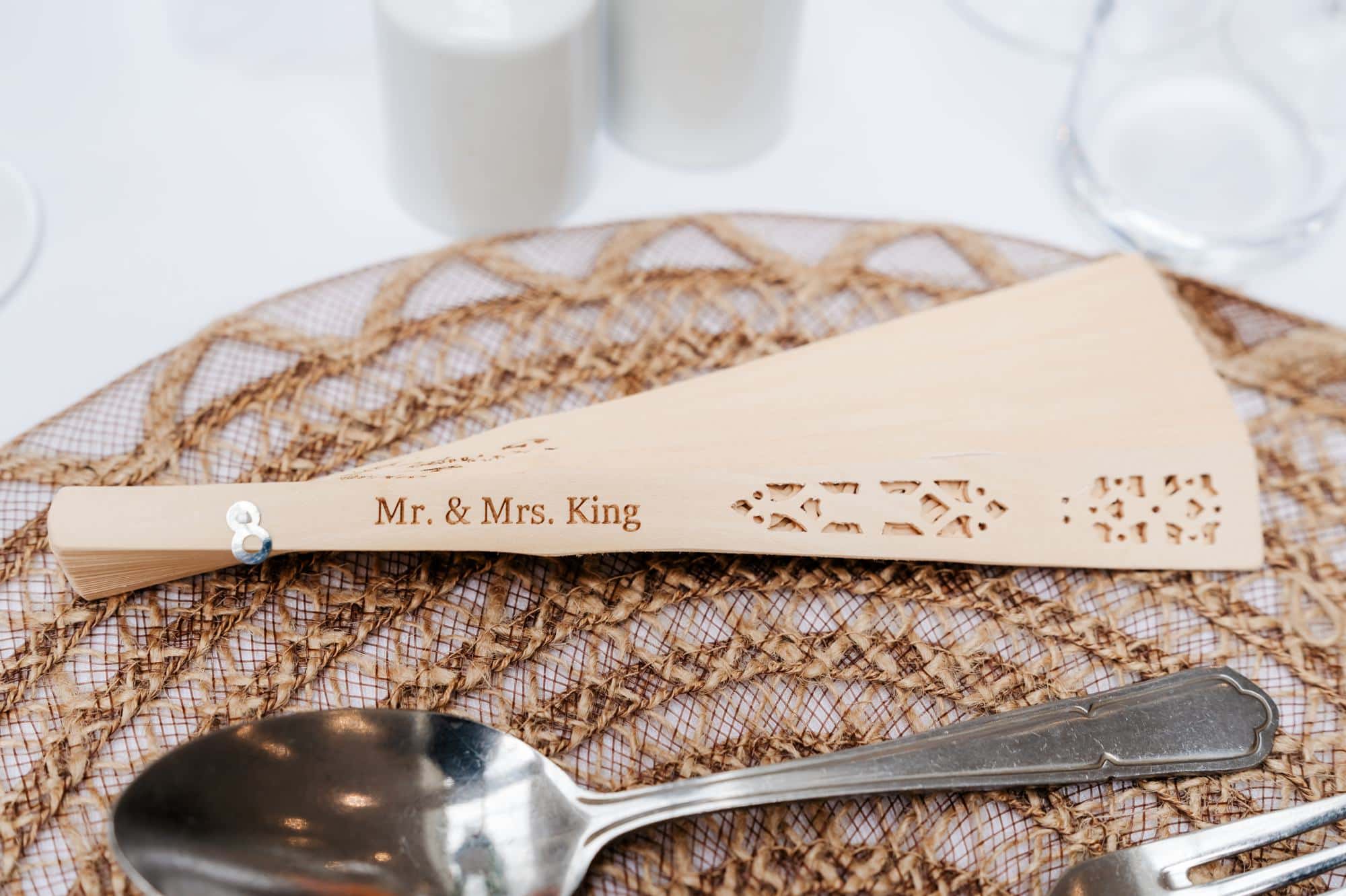Wedding favour detail at Goldsborough Hall wedding venue
